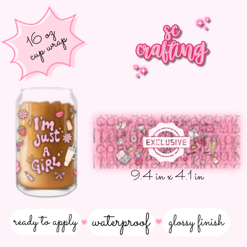 UV DTF #199 - 16 oz Cup Wrap - EXCLUSIVE