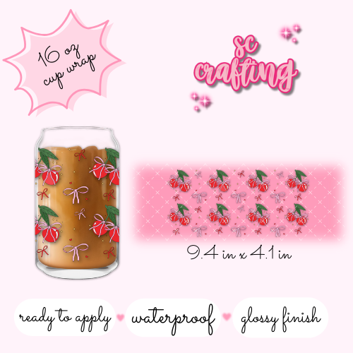 UV DTF #077 - 16 oz Cup Wrap