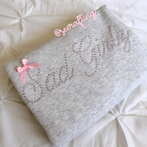 Sad Girlz Rhinestone Crewneck