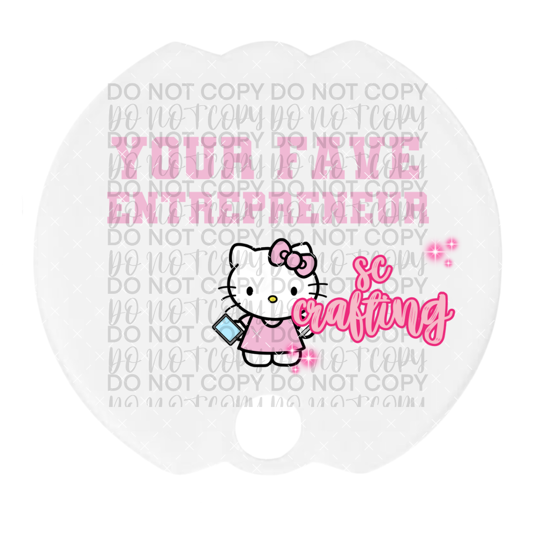 Kitty Entrepreneur 40 oz Topper