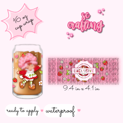 UV DTF #082 - 16 oz Cup Wrap