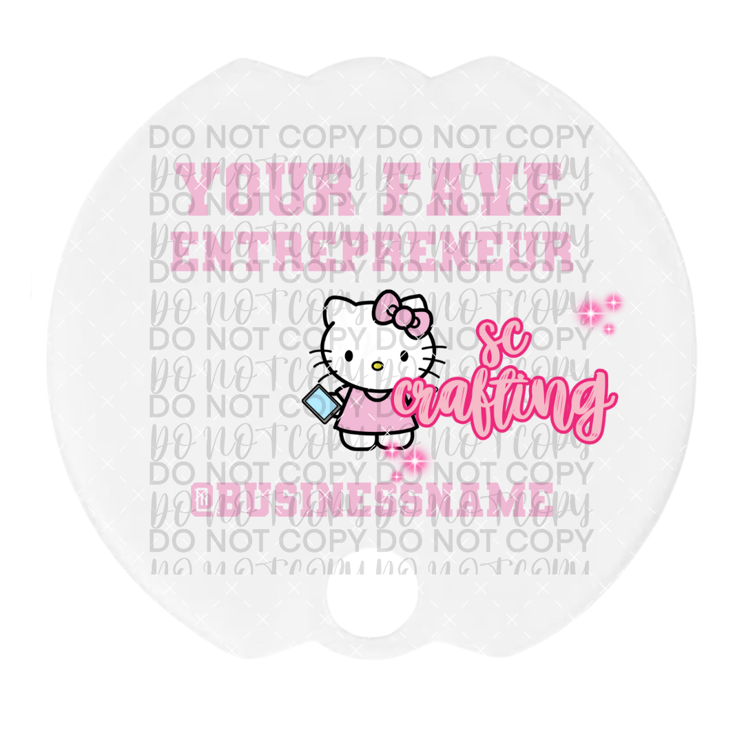 Kitty Entrepreneur 40 oz Topper