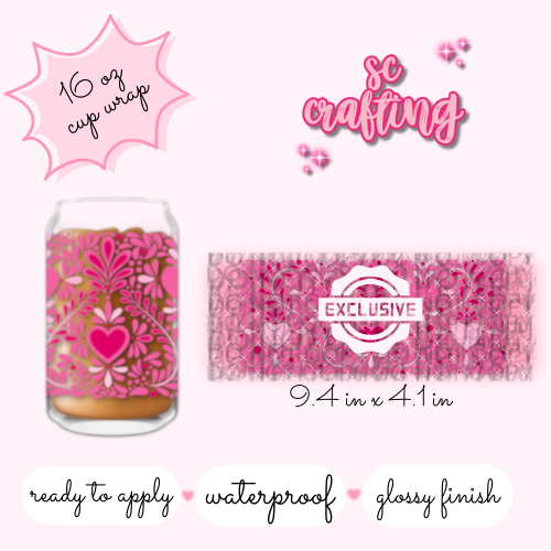 UV DTF #040 - 16 oz Cup Wrap - EXCLUSIVE