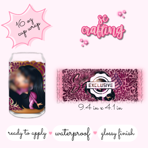 UV DTF #043 - 16 oz Cup Wrap - EXCLUSIVE