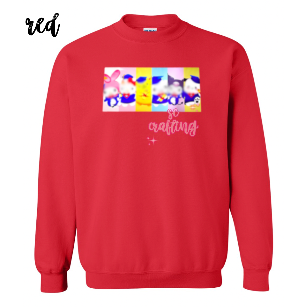 Kitty and Friends Graduation Crewneck