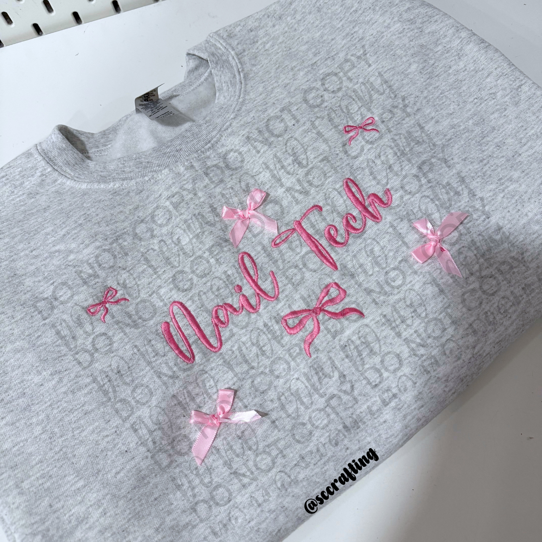 Coquette Nail Tech Crewneck