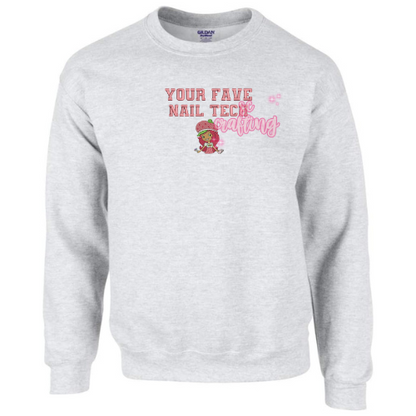 Strawberry Nail Tech Crewneck
