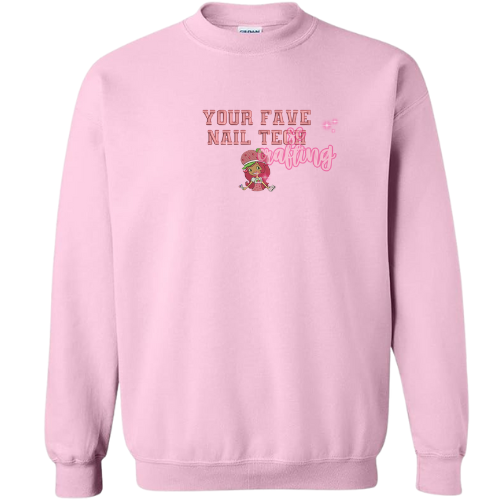 Strawberry Nail Tech Crewneck