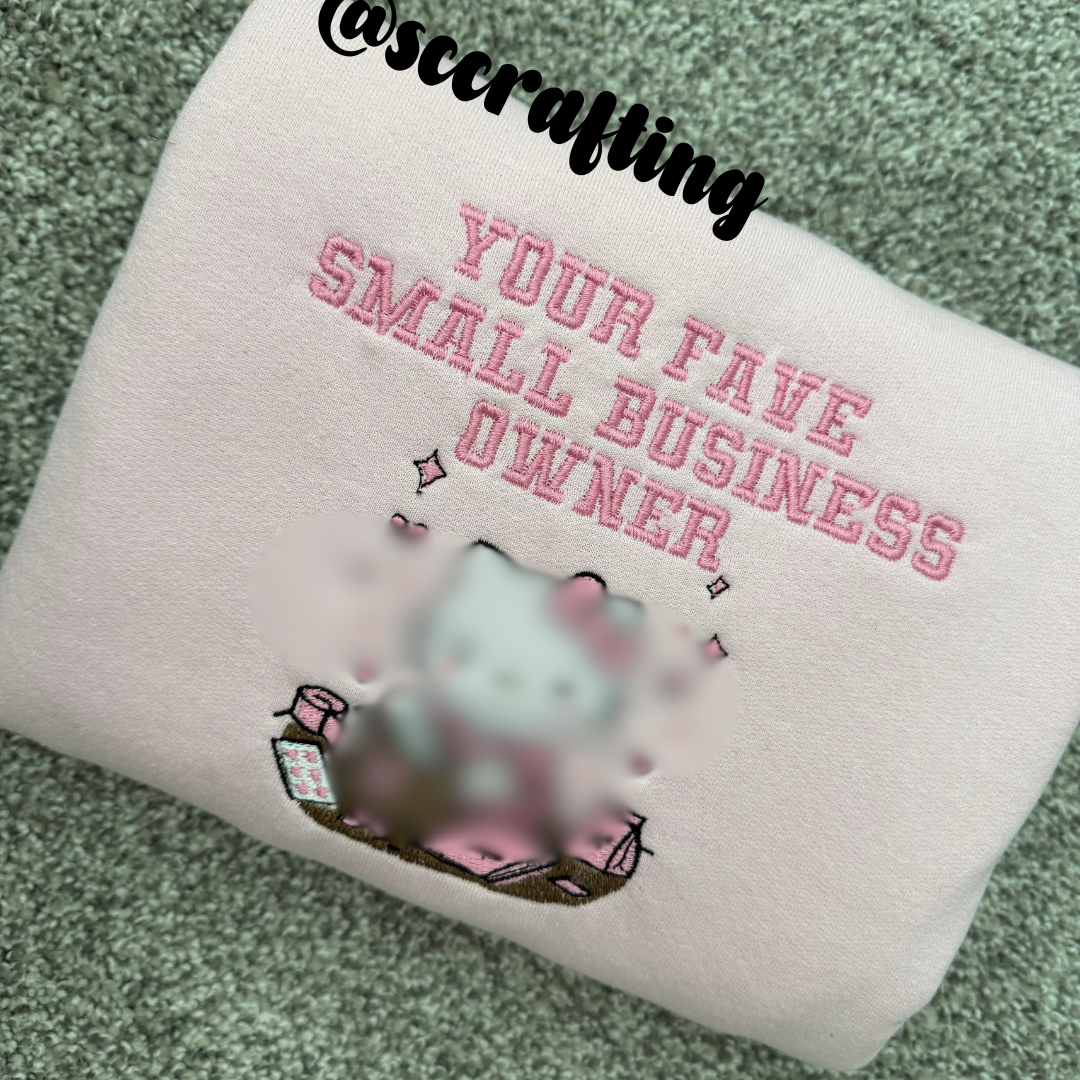 Kitty Small Business Crewneck