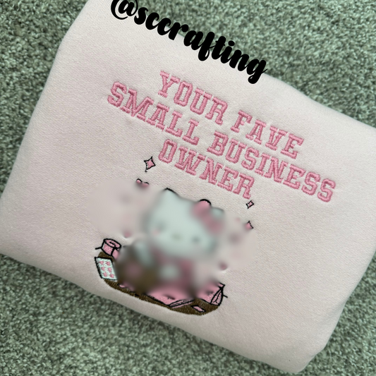 Kitty Small Business Crewneck