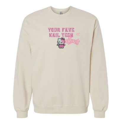 Kitty Nail Tech Crewneck