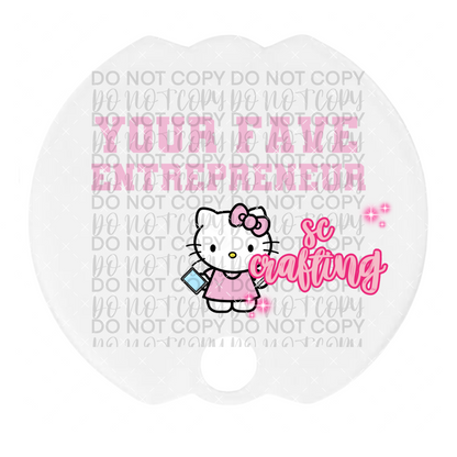 Kitty Entrepreneur 40 oz Topper