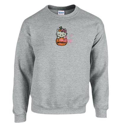 I Love My BF Pumpkin Kitty Crewneck