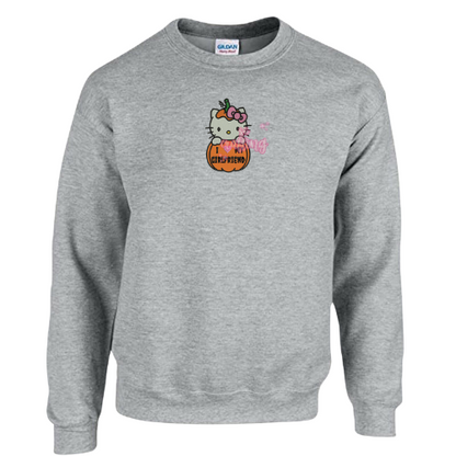 I Love My GF Pumpkin Kitty Crewneck