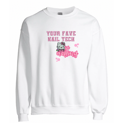 Kitty Nail Tech Crewneck