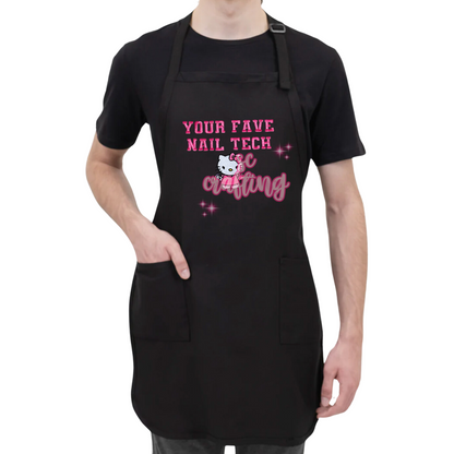 Kitty Nail Tech Apron