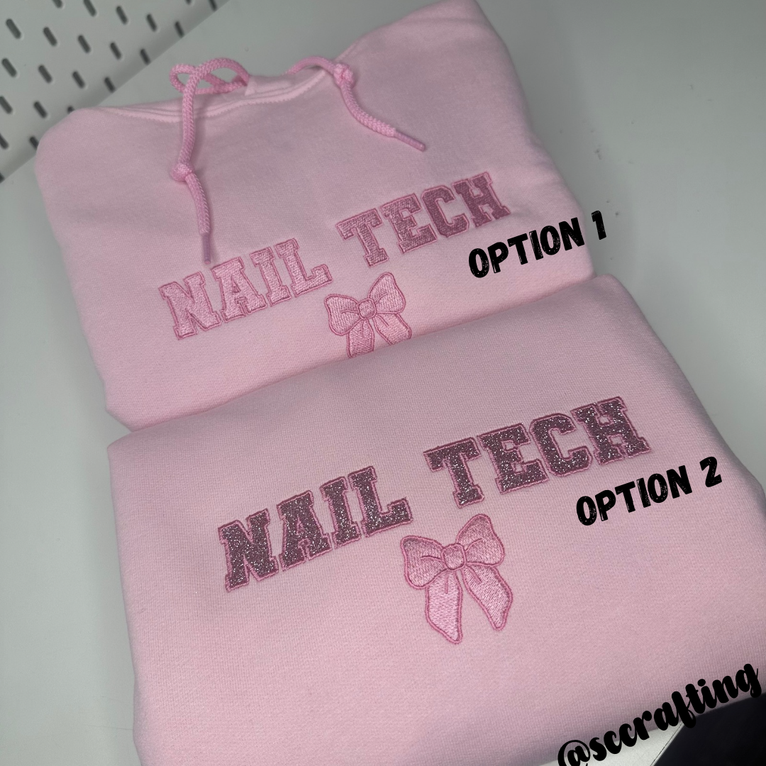 Nail Tech Coquette Crewneck/Hoodie