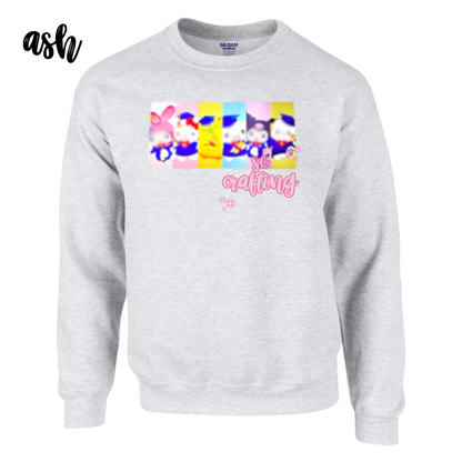 Kitty and Friends Graduation Crewneck