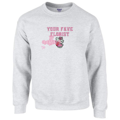 Kitty Florist Crewneck