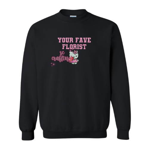 Kitty Florist Crewneck