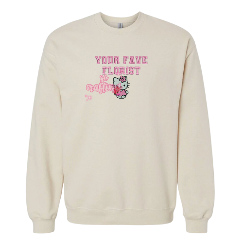 Kitty Florist Crewneck