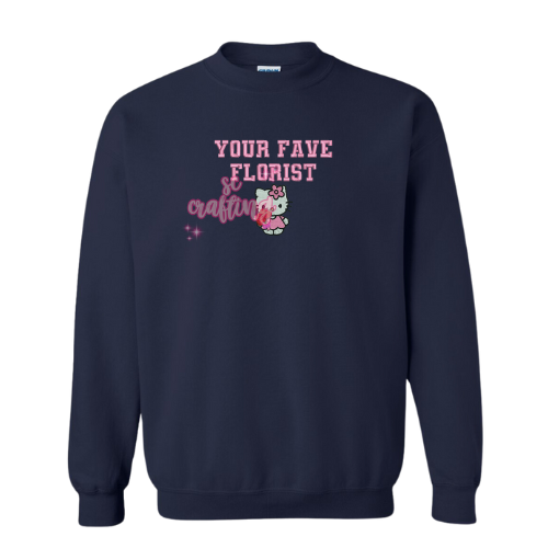 Kitty Florist Crewneck