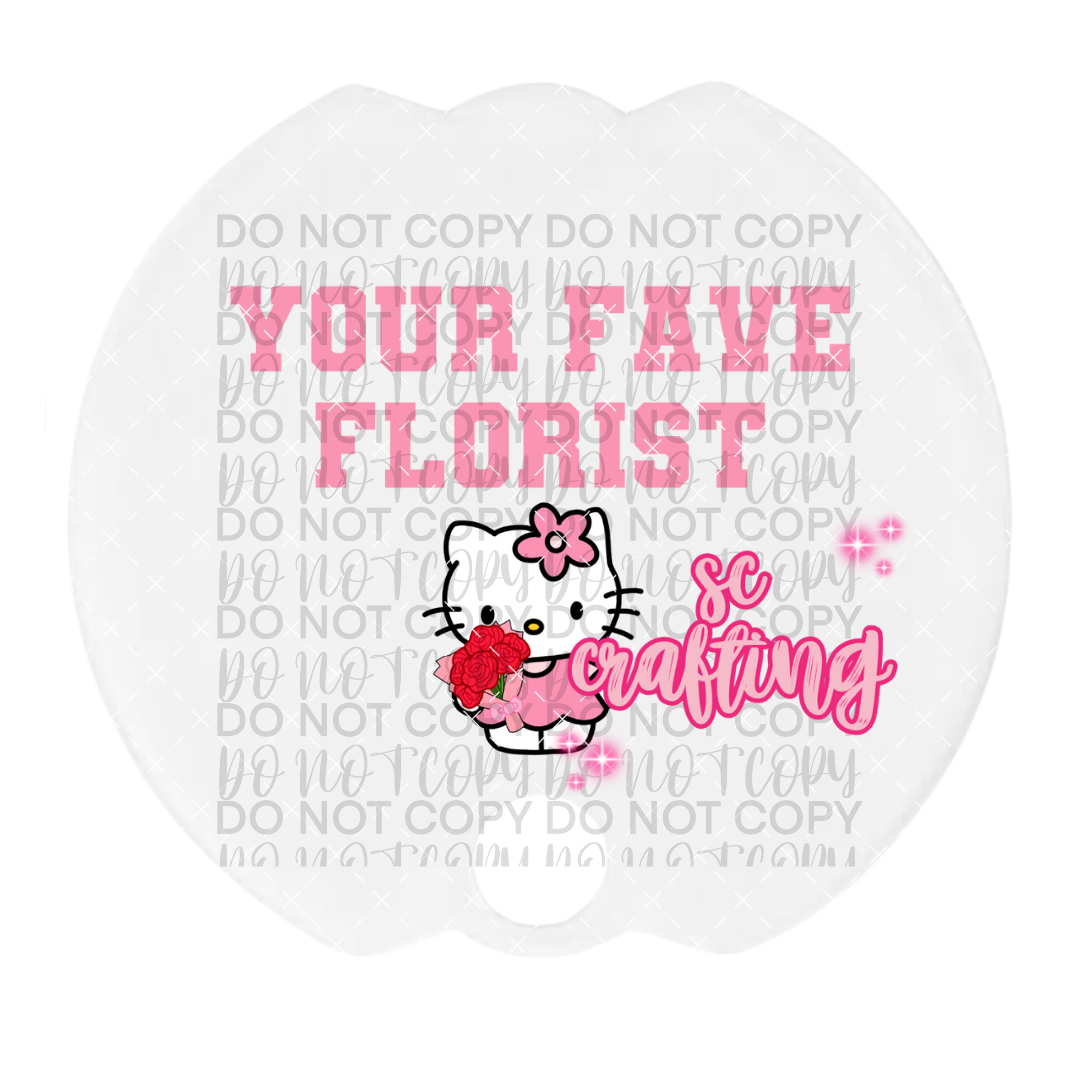 Kitty Florist 40 oz Topper