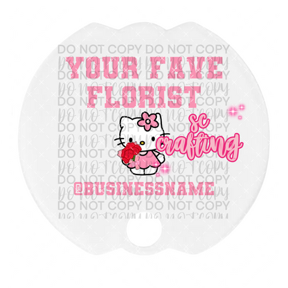 Kitty Florist 40 oz Topper