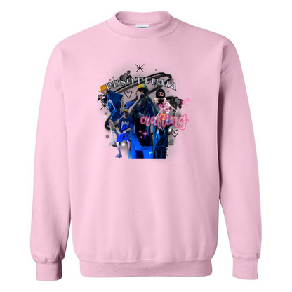 Blue/ Black Peso Crewneck