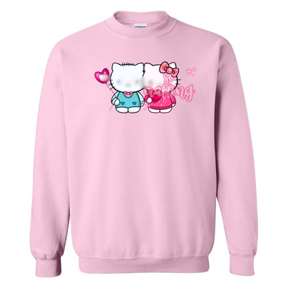 Kitty Couple Crewneck