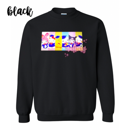 Kitty and Friends Graduation Crewneck