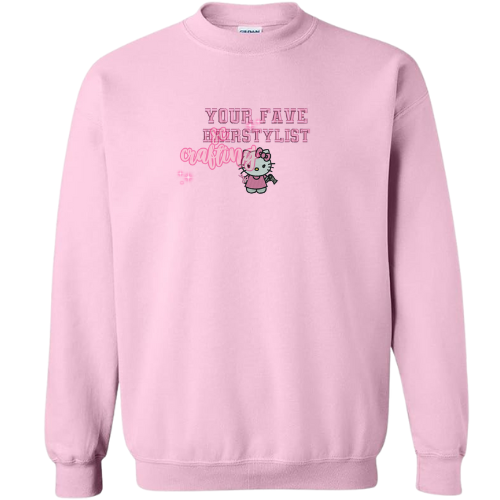 Kitty Hairstylist Crewneck