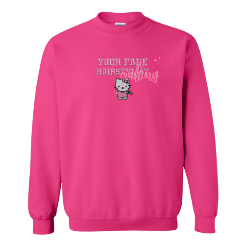 Kitty Hairstylist Crewneck