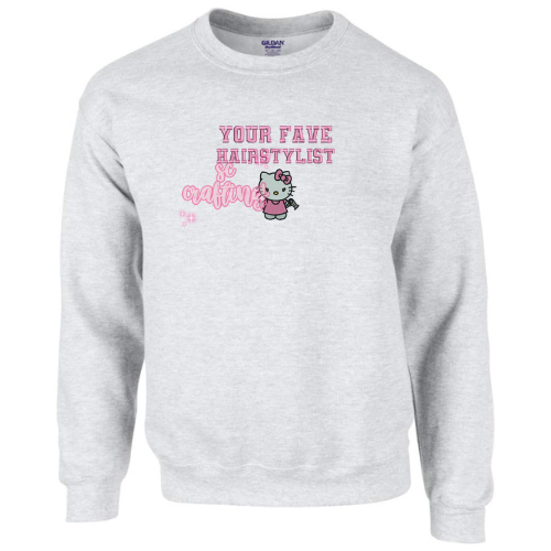 Kitty Hairstylist Crewneck