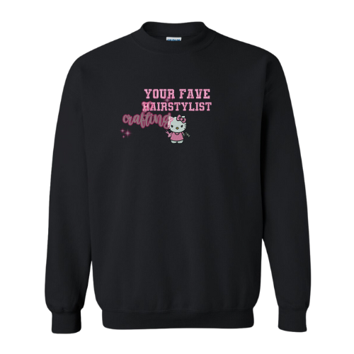 Kitty Hairstylist Crewneck