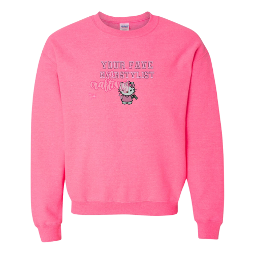 Kitty Hairstylist Crewneck