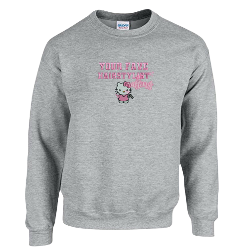 Kitty Hairstylist Crewneck