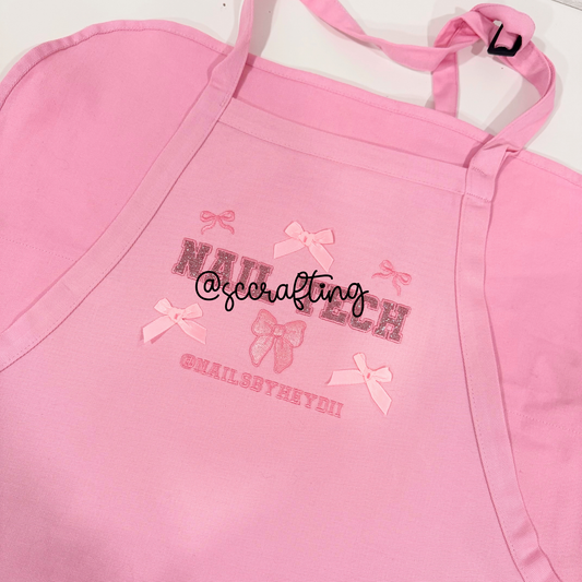 Pink Collar Girlies Glitter Apron
