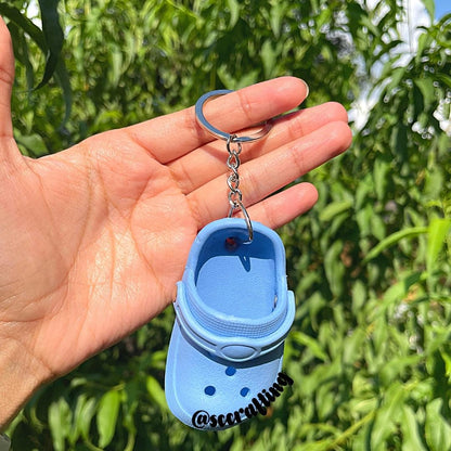 Blue Clog Keychain