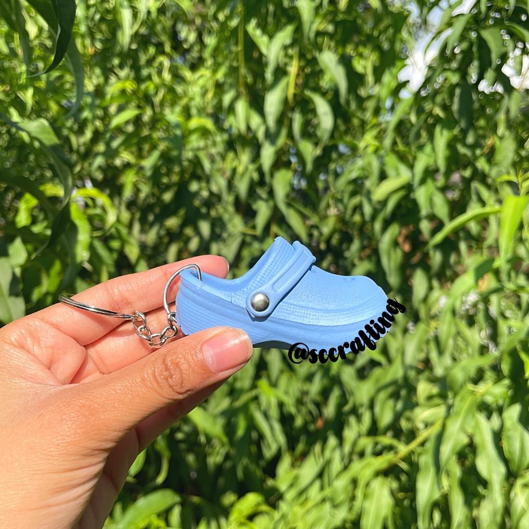 Blue Clog Keychain