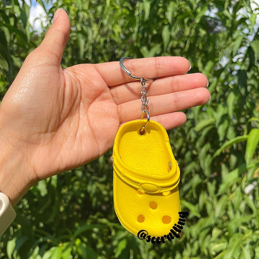 Yellow Clog Keychain