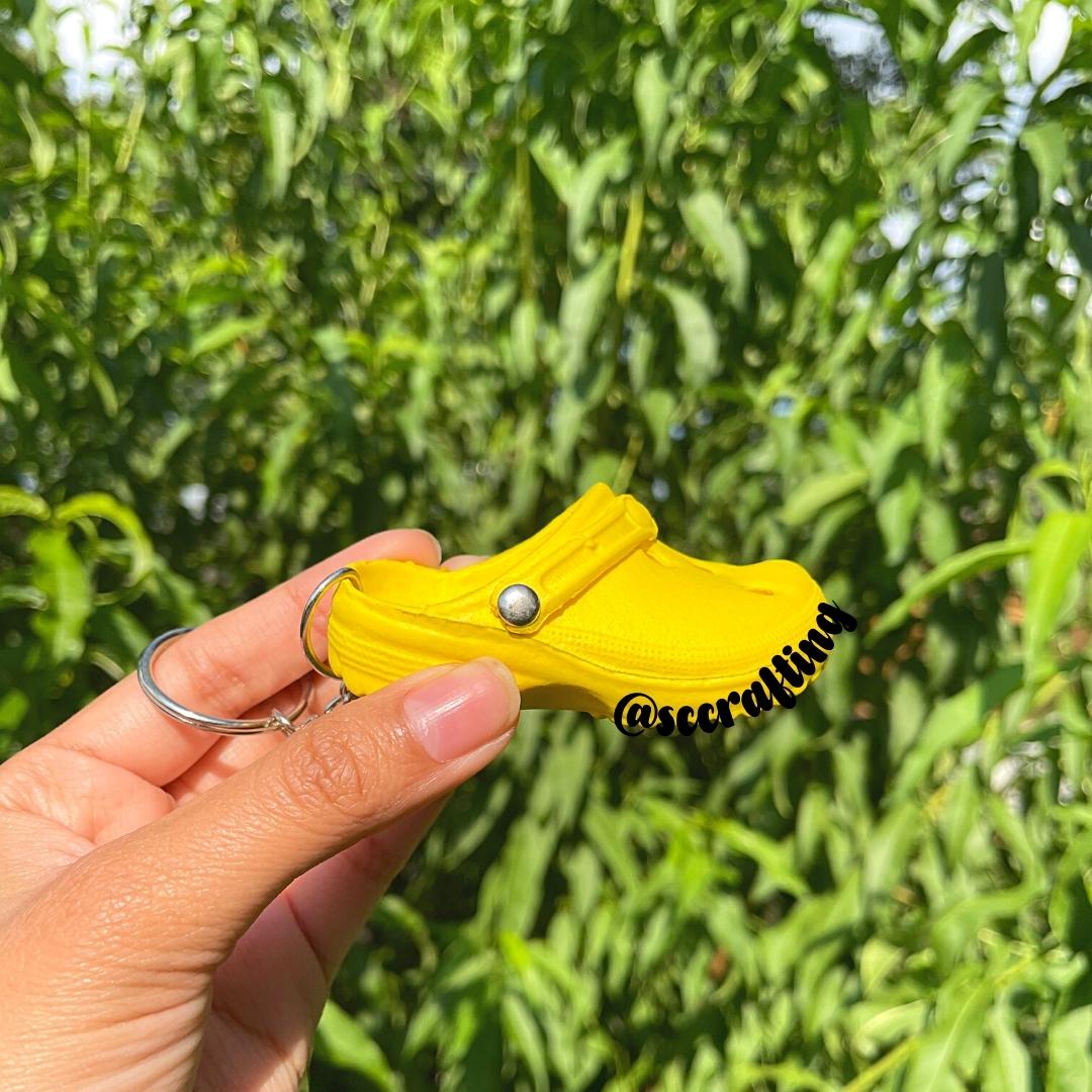 Yellow Clog Keychain